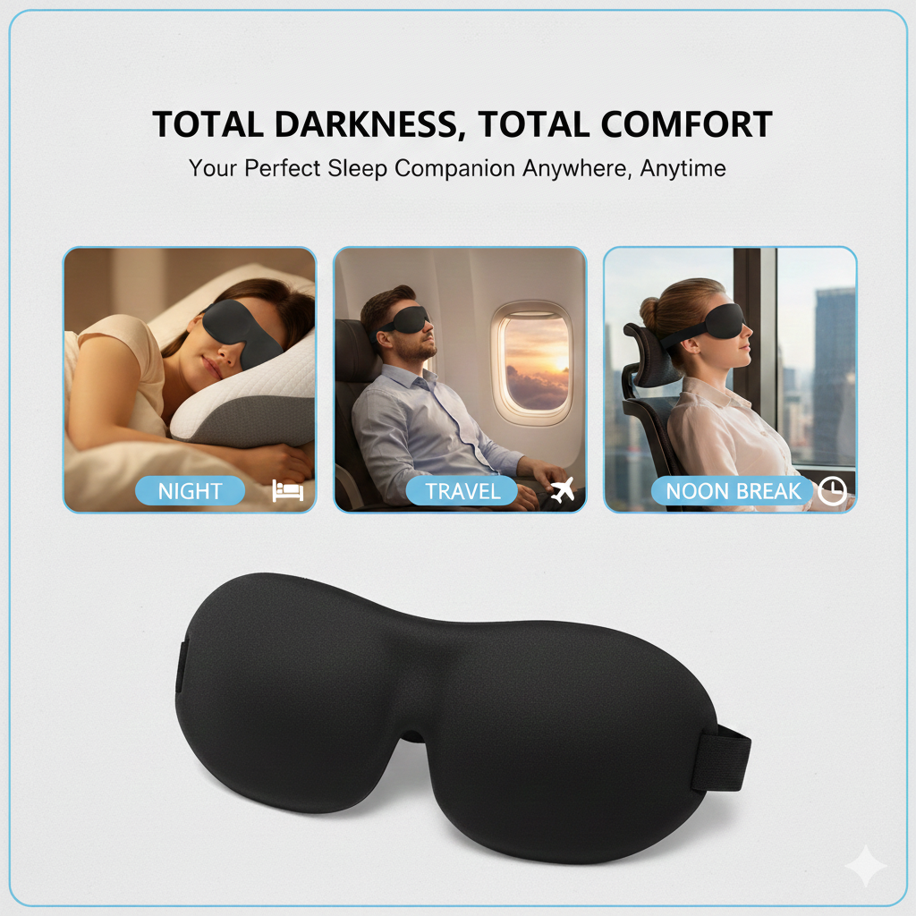 DREMA™ CLOUD EYE MASK — ULTRA-SOFT 3D CONTOUR EYE COVER