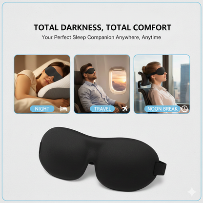 DREMA™ CLOUD EYE MASK — ULTRA-SOFT 3D CONTOUR EYE COVER